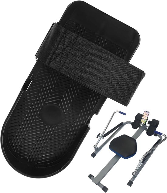 Roeimachinepedaal - magnetisch roeipedaal, dubbele voetsteun, stille weerstandsmachine, duurzaam traineraccessoire, ergonomische oefening | Home Gym Fitness Workout Cardio elliptische trainer