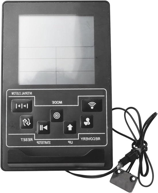 Roeimachine Teller - Roeitoerentalmeter Calorie teller - Trainingsdata Meten - Hartslag Slagen Calorieën - 172 x 110 x 35 mm