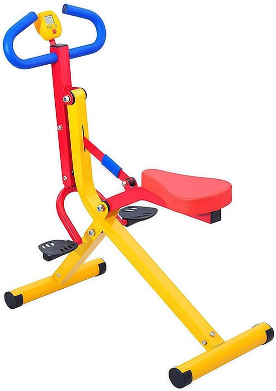 Roeitrainer Kinderen - Fitnessapparaat Actief Spelen - Lichaamstraining - Hydraulisch Systeem - 90 x 40 x 15 cm - Niet gespecificeerd