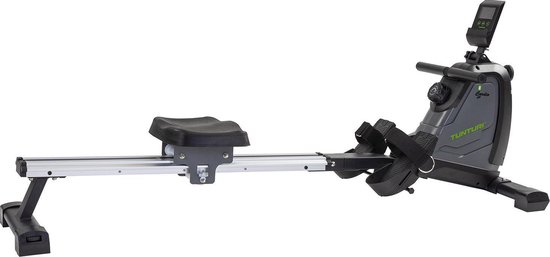 Tunturi Cardio Fit R25 Roeitrainer – Magnetische Roeimachine met 8 Weerstandsniveaus – LCD-monitor, Tablethouder en Bidonhouder – Compact en Inklapbaar voor Thuisgebruik
