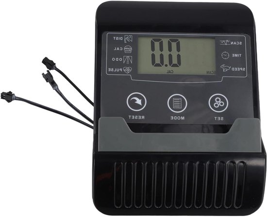 Roeimachine Display - Teller Monitor - Training Bijhouden - Scanfunctie - 22 x 18 x 5 cm - Zwart