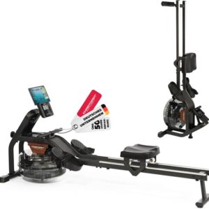 Christopeit Roeitrainer Garda met waterweerstand - verhoogde stoel - Bluetooth - 120kg