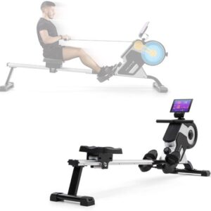 Roeitrainer Inklapbaar - Hometrainer - Roeimachine Fitness - Wit / Zwart