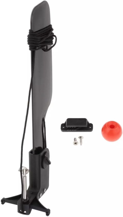 Kajak Roer - Roer voor Kano - Koers Houden - Nylon Materiaal - 53 cm - Zwart