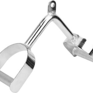 Roeitrainer Handgreep - V-trekstang - Kracht Training - Antislip Handgreep - 32 cm Lengte - Zilver