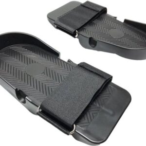 Roeipedalen - Fitness pedalen - Roeitraining - Antislip en verstelbaar - 23.5 x 10.5 cm - Zwart