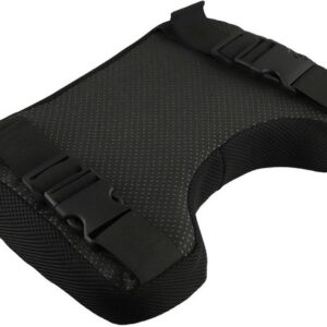 Roeimachine Zitkussen - Fitness Kussen - Comfortabel Trainen - Ademend Traagschuim - 32 x 23 cm - Zwart