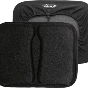 Roei Machine Zitkussen - Hometrainer Zadelhoes - Comfortabel Trainen - Extra Brede Gel Vulling - 40x30x5 cm - Zwart