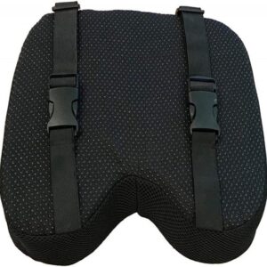 Roeimachine zitkussen - Roeier kussen - Comfortabel Roeien - Dikke traagschuim vulling - 32 x 22 x 7 cm - Grijs