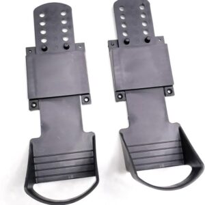 Roeimachine Pedalen - Fitness Onderdelen - Indoor Training - Lichtgewicht Ontwerp - 30x10x5cm - Zwart
