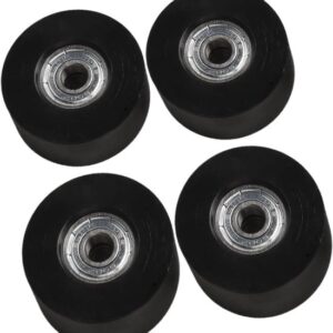 Roeirollen - Zitwielen - Indoor Roeien - Stille Loop - 4 stuks - Zwart