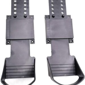 Roeimachine Voetpedalen - Vervangende Onderdelen - Verbeterde Training - Universele Compatibiliteit - 30 x 10 cm - Zwart