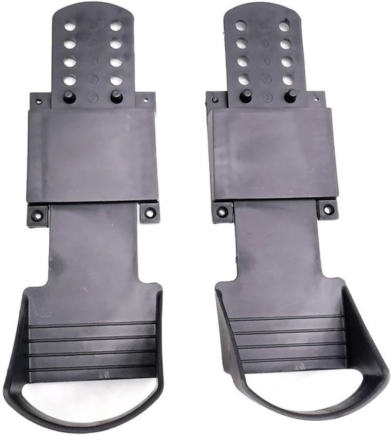 Roeimachine Voetpedalen - Vervangende Onderdelen - Verbeterde Training - Universele Compatibiliteit - 30 x 10 cm - Zwart