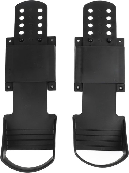 Roeimachine Voetpedalen - Vervangende Onderdelen - Verbeterde Training - Universele Compatibiliteit - 30 x 10 cm - Zwart