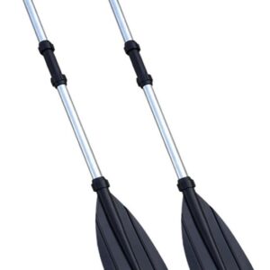 Roeispanen Roeiboot - Afneembare Roeispanen - Watersport Roeien - Stevige Aluminiumlegering - 125 cm Lengte - Zwart
