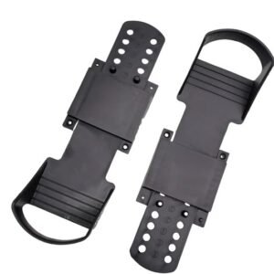 Roeimachine Pedalen - Universele Vervanging - Indoor Fitness - Lichtgewicht ABS Materiaal - 31x10cm Pedaal - Zwart