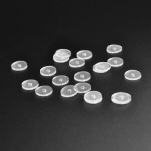 6 stuks doorzichtige piercingschijf voor piercing bult, druk siliconen oorbellen voor Keloïden helende pads navelpiercing kit