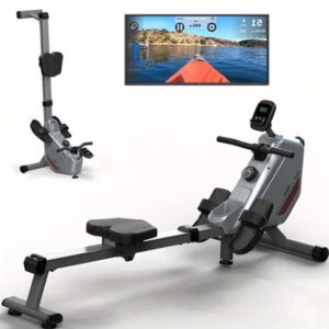 Roeitrainer – Roeimachine – Roeiapparaat – Fitnessapparaat – Hometrainer – Magnetische Weerstand 16 Niveaus – Max 150 kg Belastbaar – Inklapbaar & Stil