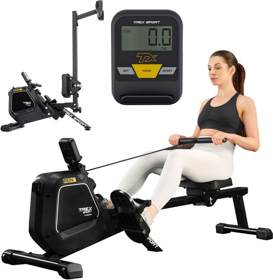 Trex Sport TX-580RM Rein - Roeitrainer - Magnetisch - Voor thuis - Tot 130 kg