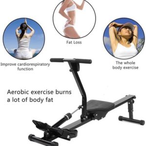 Roeimachine - Fitnessapparaat - Opvouwbaar en ergonomisch - Verstelbare weerstand - Geschikt voor thuisgebruik - 120 kg max belasting