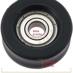 Lager 608ZZ - Rollager - Nylon/Staal - Buiten diameter 35mm - Dikte 14.5mm - Binnen gat 8mm - Duurzaam en stil