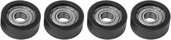 Roeimachine Zitwielen - Reservewielen Lager - Soepel Roeien - Hoge Belastbaarheid - 8x27x11mm - Zwart