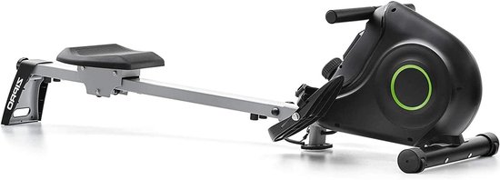 Roeitoestel Inklapbaar - Thuis Fitness - Full Body Training - Stil Magneetsysteem - 183cm Lengte - Zwart