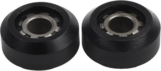 Roeimachine Wielen - Zitwieltjes Reserveonderdelen - Soepele Beweging - Duurzaam Kunststof - 31x15mm - Zwart