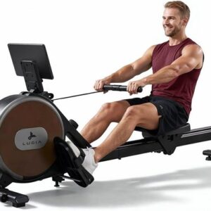 Roeitrainer - Full Body Trainer - Thuis Fitness - 16 Weerstandsniveaus - Geschikt voor lange gebruikers - Zwart