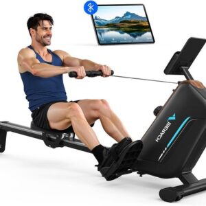 Roeitrainer - Fitnessapparaat - Krachtige Thuistraining - 16 Weerstandsniveaus - 130 cm Rails - Zwart