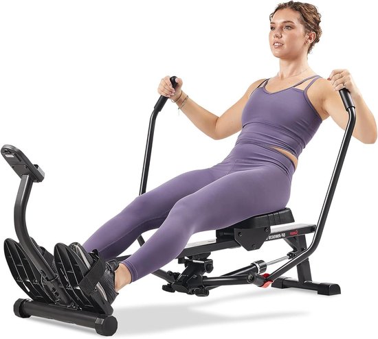 Roeitrainer - Full Motion - Full Body Workout - 12 Weerstanden - 159 kg Capaciteit - Zwart