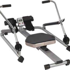 M-Goods Roeimachine met LCD-scherm - Hydraulische Weerstand - Volledige Lichaamsbeweging - Thuis Fitnessapparaat - Max 120 kg