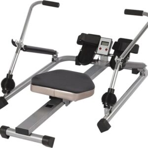 Hydraulische Roeimachine - Roeitoestel Fitness - Thuis Trainen - Instelbare Weerstand - 106 x 66 cm - Zilver Zwart