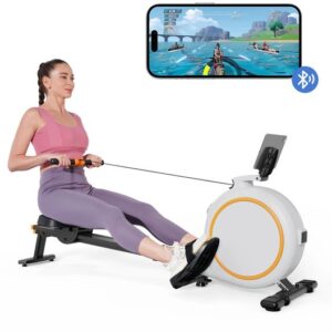 Homezo thuis roeimachine - 32 Weerstandsniveaus - LED display - Tablethouder - Bluetooth - Full body workout - 161,8x46,8x68,6 cm