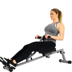 Roeitoestel - Roeimachine - Full body training - 12 weerstandsniveaus - 525 inch lengte - Grijs