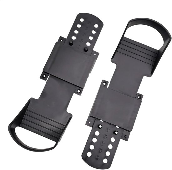 Roeimachine Pedalen - Universele Vervanging - Indoor Fitness - Lichtgewicht ABS Materiaal - 31x10cm Pedaal - Zwart