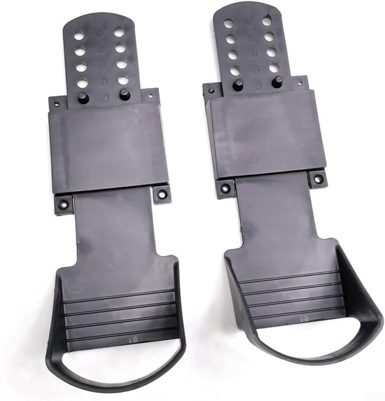 Roeimachine Pedalen - Fitness Onderdelen - Indoor Training - Lichtgewicht Ontwerp - 30x10x5cm - Zwart