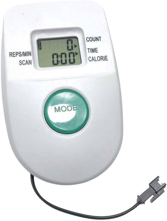 Roeitrainer Monitor - Fitness Display - Thuis Trainen - Universele Aansluiting - 16 x 10 x 5 cm - Wit