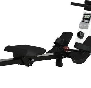 Roeitrainer - Fitnessapparaat - Cardio Training - Stille Magneetrem - 183 cm Lengte - Wit Zwart