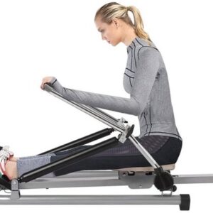 Roeitrainer - Fitnessapparaat - Cardiotraining - Opvouwbaar ontwerp - 106cm - Zilver zwart