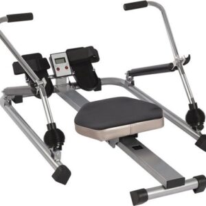 Roeitrainer - Indoor roeimachine - Thuisfitness - Hydraulische weerstand - 15-55 kg - Zilver