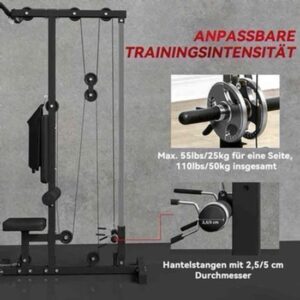 Roeimachine – Roeitrainer – Roeiapparaat – Fitnessapparaat – Hometrainer – Stalen Constructie – Instelbare Voetsteunen & Gevoerde Rugleuning – Full-Body Workout – Ruimtebesparend Zonder Elektronica