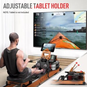 Opvouwbare Roeimachine van Eikenhout met Bluetooth Display