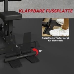 Roeimachine – Roeitrainer – Roeiapparaat – Fitnessapparaat – Hometrainer – Stalen Constructie – Instelbare Voetsteunen & Gevoerde Rugleuning – Full-Body Workout – Ruimtebesparend Zonder Elektronica